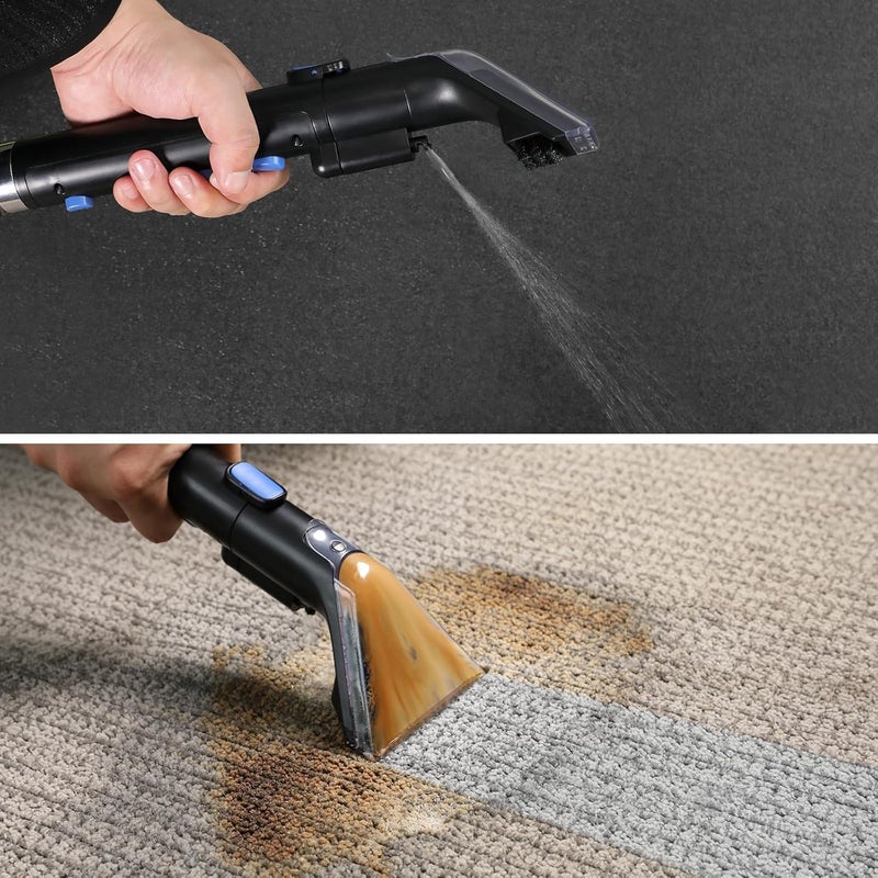Slevoo Carpet Cleaner Machine 11Kpa Strong Suction, New 450W Powerful Motor, Portable Upholstery Cleaner with Spot Cleaner, Stain Remover for Pet Accident, Rugs, Carpet and Upholstery Black - Image 3
